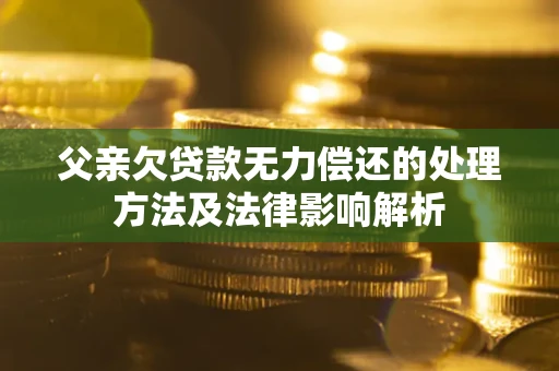 北京父亲欠贷款无力偿还的处理方法及法律影响解析